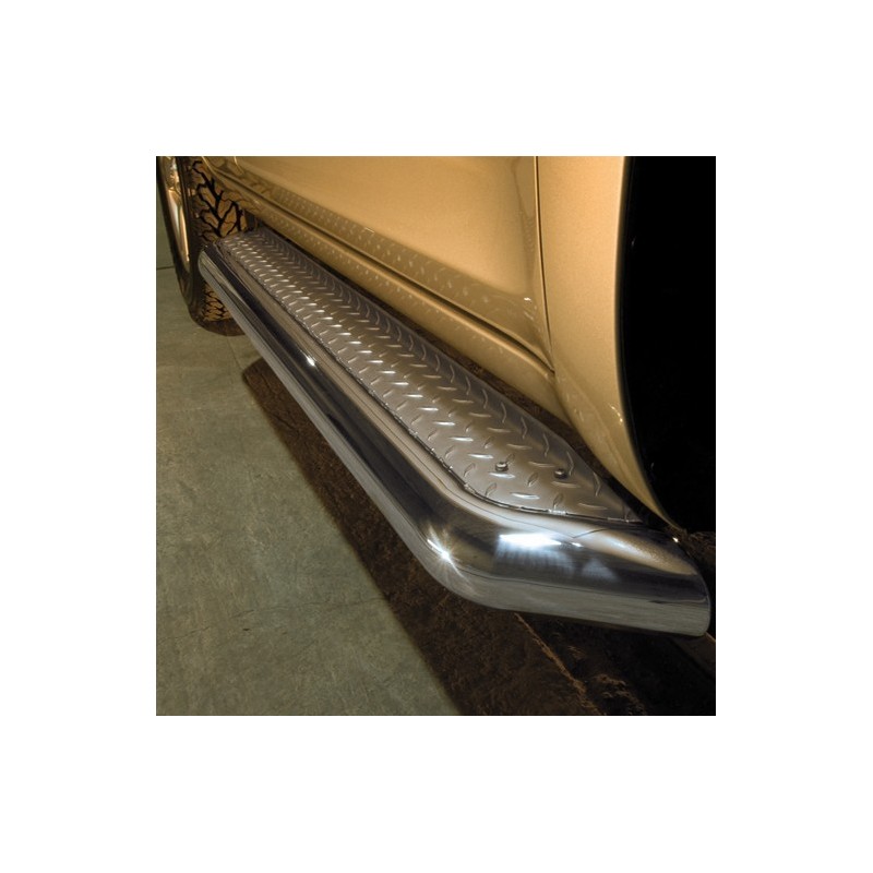 Marche Pieds Mitsubishi L Double Cabine Inox Plat