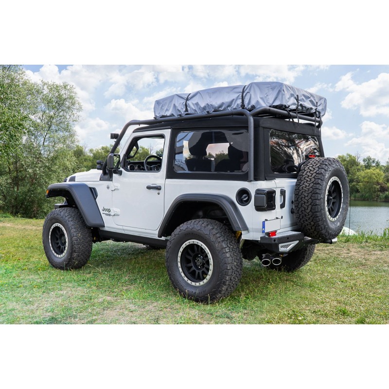 Barre De Toit Jeep Wrangler 2 Portes 2018 Aujourd Hui Acier Noir 150kgs