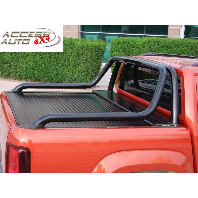 Roll Bar Nissan Navara Np300 2016 2023 Double Barres Inox Noir 76mm