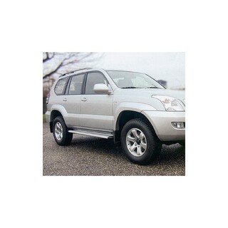 marche pied-TOYOTA-LAND-CRUISER-120-5-portes-2002-2009-Aluminium PLAT