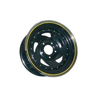 JANTE ACIER  6 X 16 Pouces NOIRE DIRECTIONNEL 5X139.7  ET 10 - Access Auto 4x4