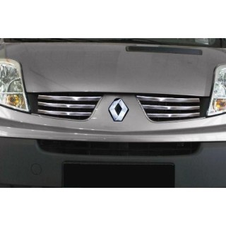 element grille calandre RENAULT TRAFIC 2010 2014 INOX CHROME 6 PIECES