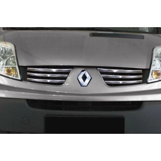 element grille calandre RENAULT TRAFIC 2010 2014 INOX CHROME 6 PIECES - Access Auto 4x4