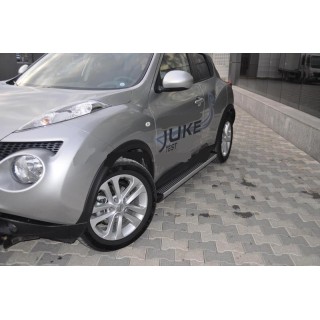 marche pieds-NISSAN-JUKE-2010-2019- Aluminium plat noir