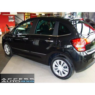 Baguettes de porte-CITROEN-C3-2009-2014- ABS NOIR