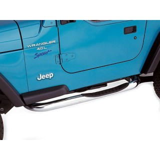 Marche pieds JEEP-WRANGLER-1987-1995-INOX TUBULAIRE 