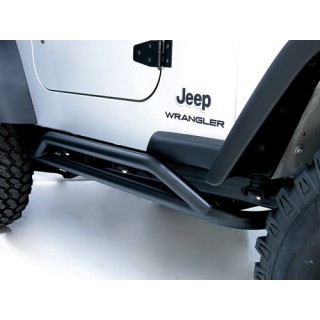 Marche pieds-JEEP-WRANGLER-1987-2006- ACIER NOIR