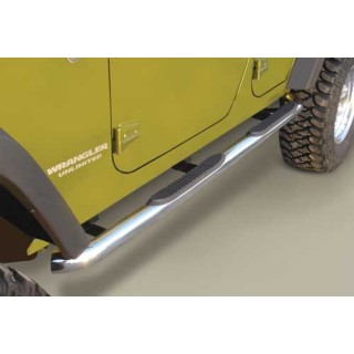 Marche pieds-JEEP-WRANGLER-4-PORTES-2007-2018 INOX tubulaire PR01