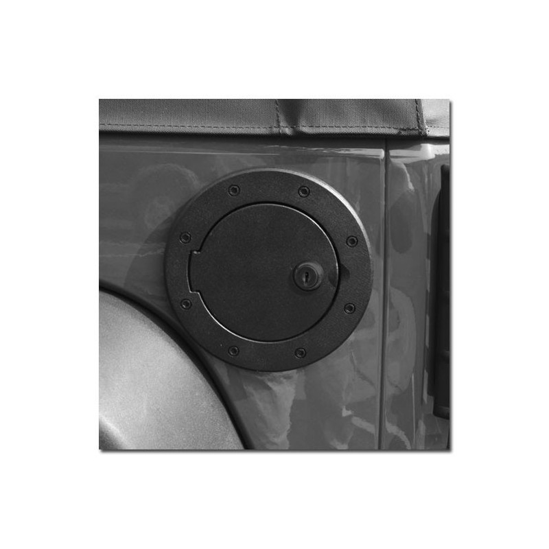 Cache Bouchon Réservoir INOX Noir Anodisé JEEP WRANGLER 2007 2018 - Access Utilitaire - Vente en ligne d'accessoires auto et Véhicules Utilitaires