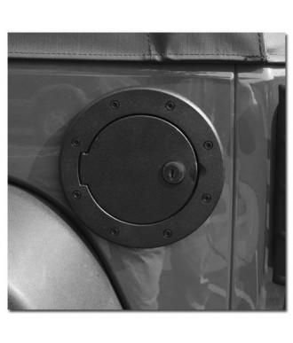 Cache Bouchon Réservoir INOX Noir Anodisé JEEP WRANGLER 2007 2018 - Access Utilitaire - Vente en ligne d'accessoires auto et Véhicules Utilitaires