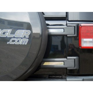 Couvre Charnières ACIER Noir Porte ARR. JEEP WRANGLER JK - Access Auto 4x4