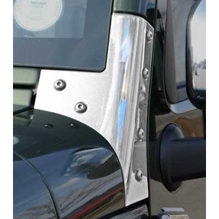 Support Baie Pare Brise INOX JEEP WRANGLER JK  - Access Auto 4x4