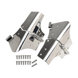 Charnieres Baie de Pare Brise  INOX JEEP WRANGLER TJ KIT - Access Auto 4x4