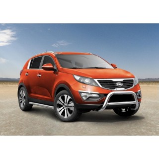 PARE BUFFLE-KIA-SPORTAGE-2010-2015-HOMOLOGUE INOX  - BARRE DE RENFORT