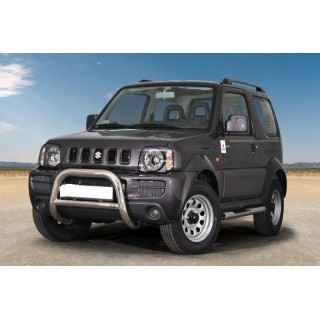 PARE BUFFLE-SUZUKI-JIMNY-2006-2012- HOMOLOGUE INOX - BARRE DE RENFORT