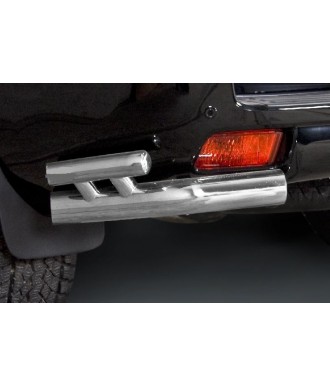 Protection ARRIERE-TOYOTA-LAND-CRUISER-150-2009-2016-INOX ANGLES DOUBLE BARRES  70mm
