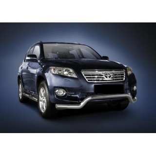 PARE BUFFLE-TOYOTA-RAV-4-2010-2013-HOMOLOGUE INOX - PROTECTION BASSE