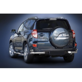 Protection ARRIERE TOYOTA -RAV-4-2006-2011 INOX DOUBLE BARRES 70mm