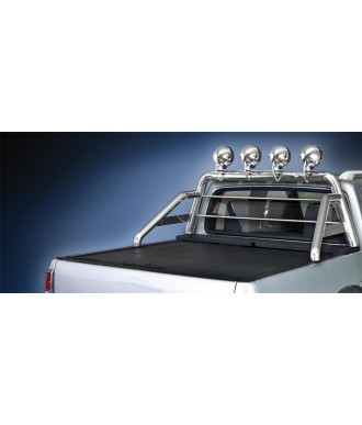 ROLL BAR INOX SIMPLE BARRES-FEUX-RONDS-TOYOTA-HI-LUX-2006-2015-