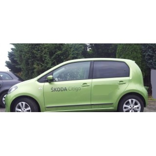 Baguettes de porte-SKODA-CITIGO-2012-AUJOURD'HUI- ABS NOIR