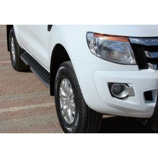 marche pieds-FORD-RANGER-DOUBLE-CABINE-2012-AUJOURD'HUI-Aluminium TX  CHROME