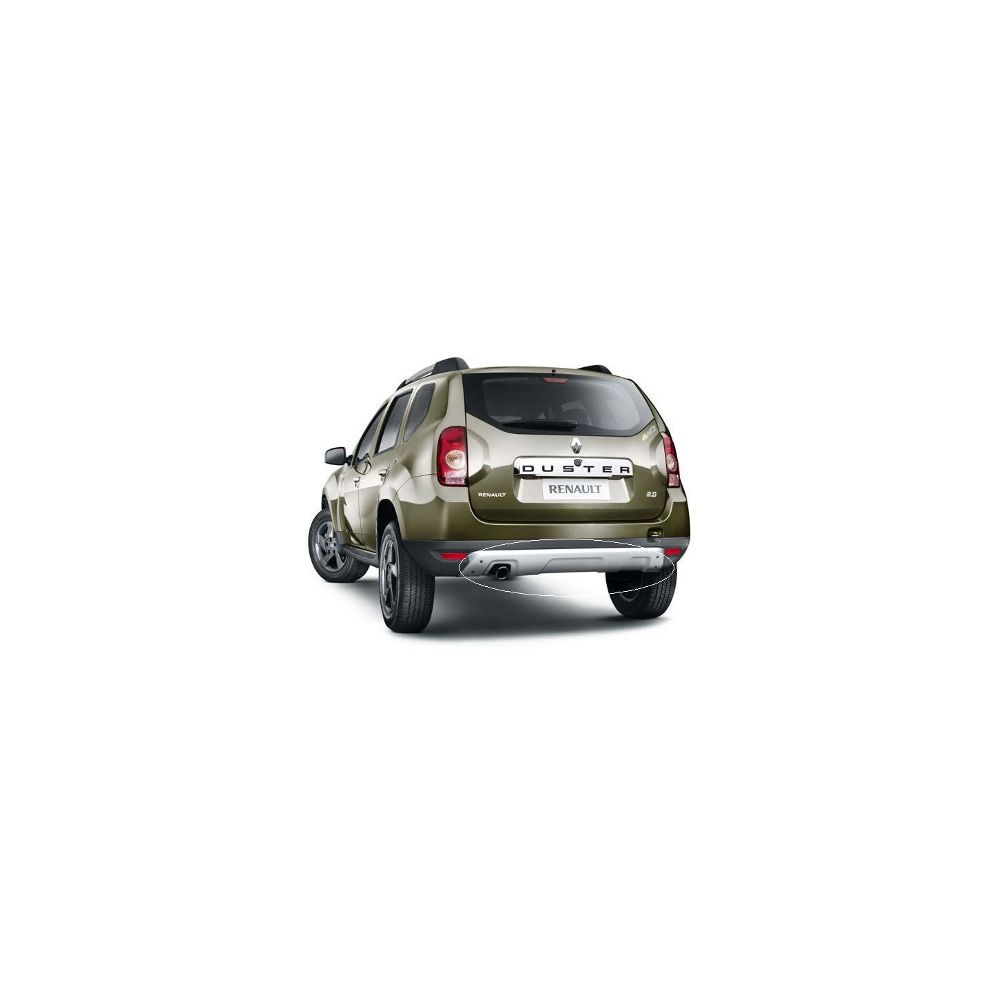 Protection Pare-chocs Arrière Pour Dacia Duster 1 (2010-2017) - Autocollant Fibre Carbone Anti-rayures