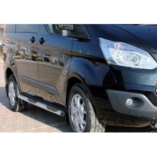 marche pieds-FORD-TRANSIT-CUSTOM-COURT-2012-AUJOURD'HUI-INOX tubulaire SPR