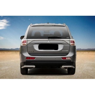 Protection ARRIERE-MITSUBISHI-OUTLANDER-2012-2015-INOX 70mm ANGLES