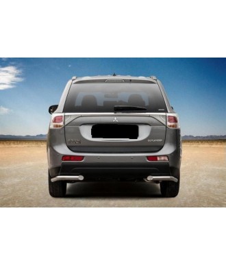 Protection ARRIERE-MITSUBISHI-OUTLANDER-2012-2015-INOX 70mm ANGLES