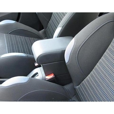 Accoudoir De Voiture Pour Peugeot 208 (2019-2024) - Double Couche, Rangement Intégré - Noir/rouge Sans USB