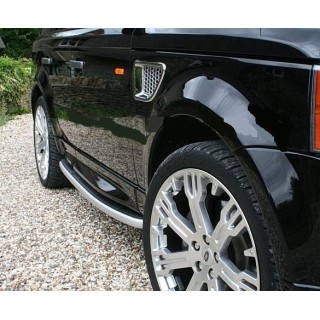 marche pieds RANGE-ROVER-VOGUE-2002-2013-Aluminium Plat EBB