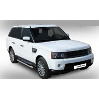 Marchepieds Latéraux En Aluminium Pour Land Rover Discovery 4 L319 2009-2016 - Paire Argenté/noir