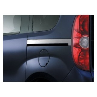 Couvre Glissiere porte Laterale-FIAT DOBLO-2010-AUJOURD'HUI-INOX CHROME 2 PIECES