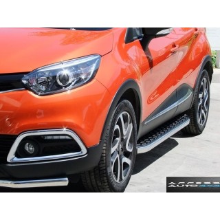 marche pieds-RENAULT-CAPTUR-2013-2019 Aluminium TX CHROME