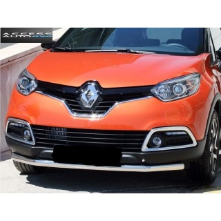 PARE BUFFLE-RENAULT-CAPTUR-2012-2018-INOX- PROTECTION BASSE