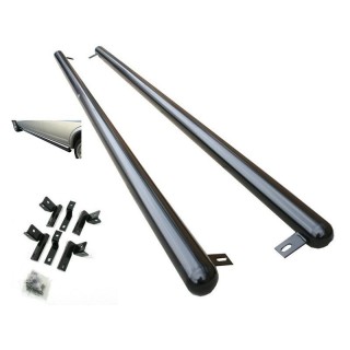 marche pieds Tubulaire NOIR   (jeu) (70 mm) - Access Auto 4x4