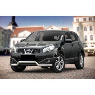 PARE BUFFLE-NISSAN-QASHQAI-2010-2013-HOMOLGUE INOX - PROTECTION BASSE 