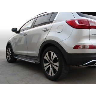 marche pieds-KIA-SPORTAGE-2010-2015-Aluminium plat ABS 