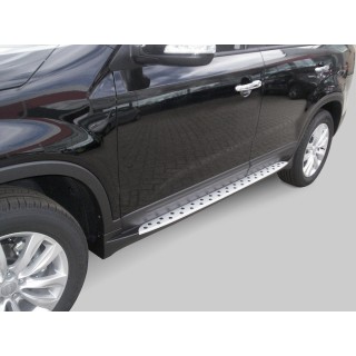 marche pieds-KIA-SORENTO-2010-2015-Aluminium PLAT ABS