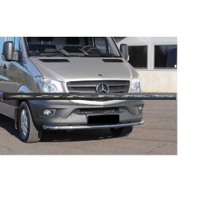 PARE BUFFLE-MERCEDES-SPRINTER-2013-2016-INOX - PROTECTION BASSE + LED