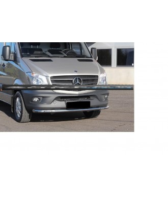 PARE BUFFLE-MERCEDES-SPRINTER-2013-2016-INOX - PROTECTION BASSE + LED