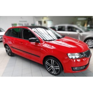 Baguettes de porte-SKODA-RAPID-SPACEBACK-2013-AUJOURD'HUI ABS NOIR