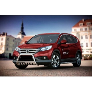 PARE BUFLE HONDA CRV 2012 2015  HOMOLOGUE INOX   PLAQUE - Access Auto 4x4