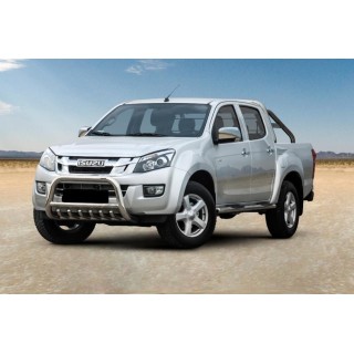 PARE BUFFLE-ISUZU-D-MAX-2012-2016 HOMOLOGUE INOX - GRILLE