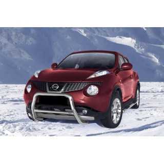 PARE BUFFLE-NISSAN-JUKE-2010-2014 HOMOLOGUE INOX - BARRE DE RENFORT