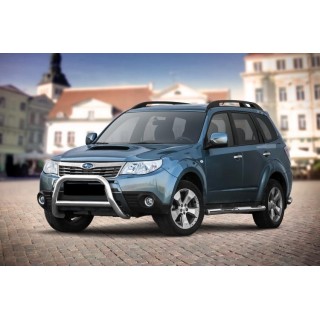 PARE BUFFLE-SUBARU-FORESTER-2008-2013- HOMOLOGUE INOX - BARRE DE RENFORT