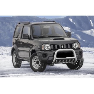 PARE BUFFLE-SUZUKI-JIMNY-2012-2018 HOMOLOGUE INOX - GRILLE