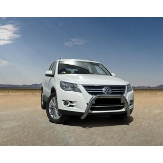 PARE BUFFLE VOLKSWAGEN TIGUAN 2007 2015 HOMOLOGUE INOX 70mm - Access Auto 4x4