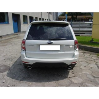 Embouts Echappements INOX SUBARU FORESTER 2008 2012 OVALE  - Access Auto 4x4