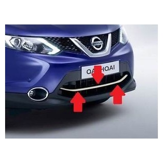 Baguette Calandre Inferieure -NISSAN-QASHQAI-2014-2017 INOX CHROME